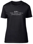 Oooh This Calls For A Spreadsheet Fitted Womens Ladies T Shirt