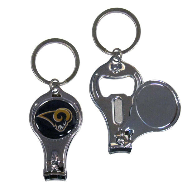 Los Angeles Rams Logo 3-in-1 Key Bottler O Nail Chain Fixed price for sale Clipper Max 63% OFF -