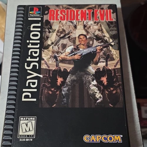 Resident Evil long box ps1 cib with registration card