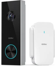 Doorbell Camera Wireless, aosu Battery-Powered Video Doorbell with Chime
