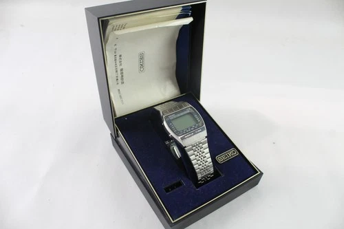 Vintage Seiko World Time Digital Watch A239-502A Quartz UNTESTED