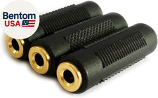 3.5Mm Stereo Jack to 3.5Mm Stereo Jack Female to Female Adapter Connector Gold P