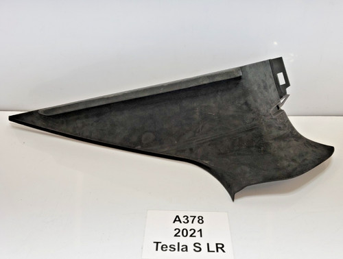 ✅ 21-25 OEM Tesla S Rear Right Passenger Upper C Pillar Trim Black Alcantara