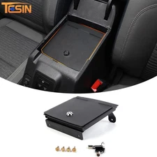 Center Console Key Lock Safe Box Armrest Inner Storage Case For Ford Bronco 21+