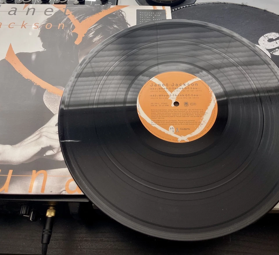 Janet Jackson - Runaway OG 1995 EURO Press 12" in Picture Cover VG/VG+ - Image 3 of 3