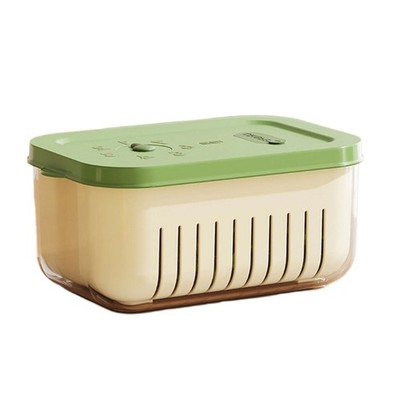 Storage Box with Timer Function for Fruits and Vegetables Sealed Organizer