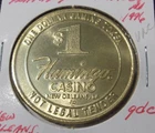 FLAMINGO HOTEL CASINO 1996 $1 ONE DOLLAR GAMING SLOT TOKEN - New Orleans, LA