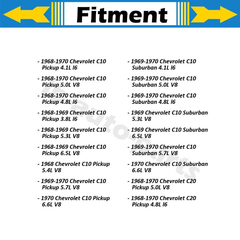 Manguera de freno delantera trasera 4x para camioneta Chevrolet C10 1968 1969 6,5 L Foto 2 de 4