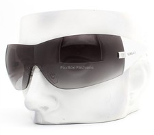 Versace Rimless Shield VE 2054 1000/8G Sunglasses White Gray Gradient w/case