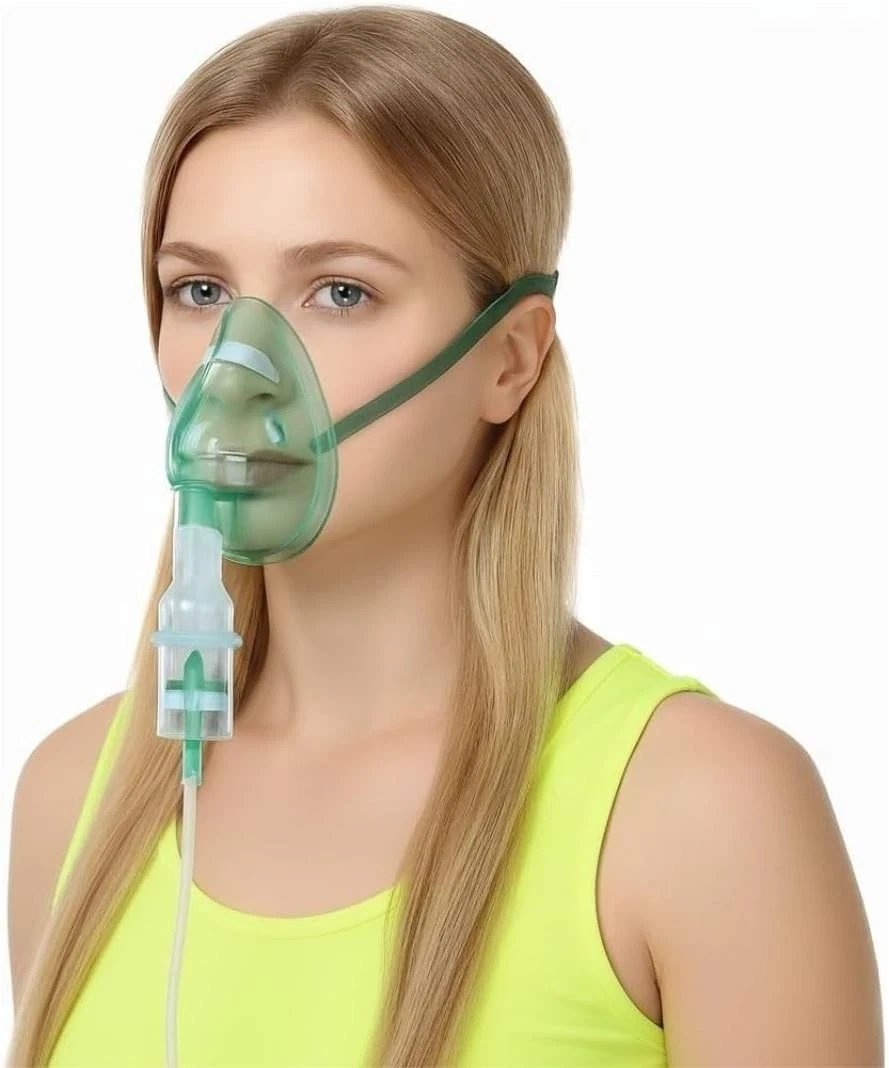 Set Di Inalatori Tubo Morbido Inalatore Catetere Nebulizzatore Tazza Maschera Per Bambini Adulti Filtri Famiglia Compressore D'aria Medico Nebulizzatore Accessori - Foto 4