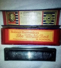 Vintage Hohner Marine Band No. 1896 Diatonic Harmonica, Key of C Major/Box/NICE!