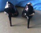 CHRISTIAN SIRIANO Black Floral Pointed Toe High Heel Pump Shoes Size 8 NEW — photo 6