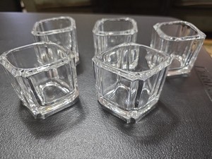 Vintage Open Salt Dips, Set Of 5 Mint Condition