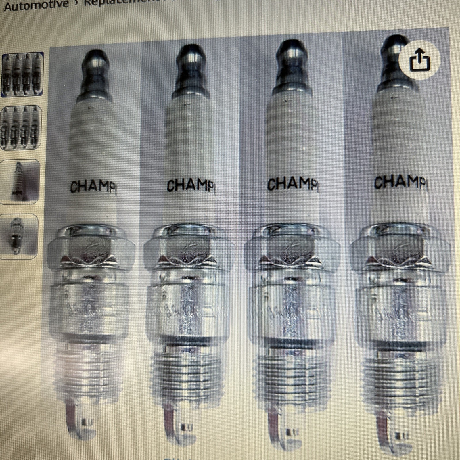 Champion Copper Plus Spark Plugs RV17YC Box Of 4