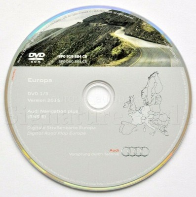 Audi A3 A4 A6 TT R8 RNS-E Navigations-DVD 2015/2016 Deutschland Italien...