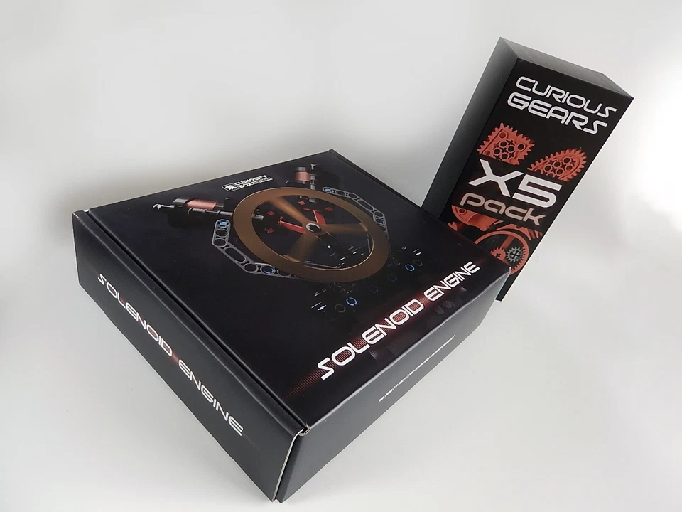 Curiosity Box Innovations : Solenoid Engine Deluxe Kit + Curious Gears X5 Pack - Image 3 of 4