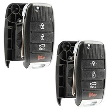 2 Remote Shell Case Replacement No Electronic For Hyundai Kia (NYODD4TX1306-TFL)
