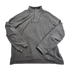 REI 1/4 Zip Men's XL Gray Heavy Base Layer Shirt Outdoor Warm Breathable Gorp