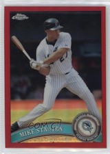 2011 Topps Chrome Red Refractor 19/25 Giancarlo Stanton (Mike on Card) #85 t1s