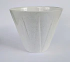 Vintage Bauer Pottery Pinnacle Speckled Cream Flower Pot Planter 6 1/2  Marked
