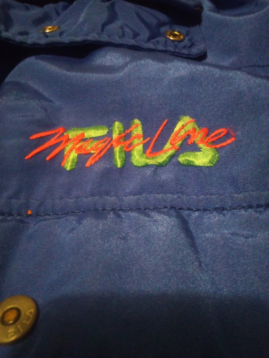Fila Magic Line 90's 90's Blue Jacket Rare View 2