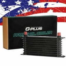 Fit For Universal 10 ROW AN-10AN Aluminum Engine Transmission Oil Cooler Kit New