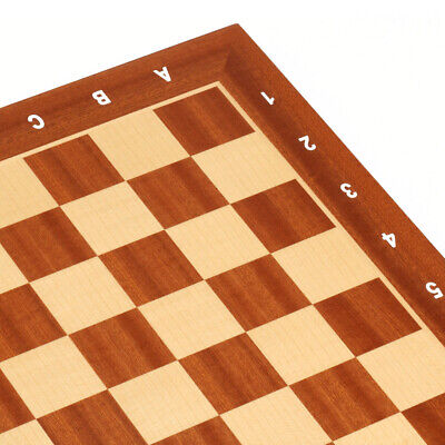 19x19 Maple&Sapele Inlaid Wood Chess Board w/51mm Square. Flat Chess Game  Board