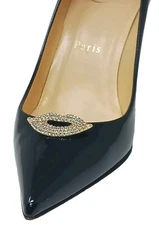 Gold Color Lips Shoe Clips, Shoe Accessories (2 pcs), Shoe Buckles