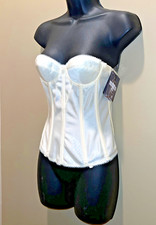 NWT DOMINIQUE 8950 Juliette Strapless Longline Underwired Bustier Ivory Sz 32A