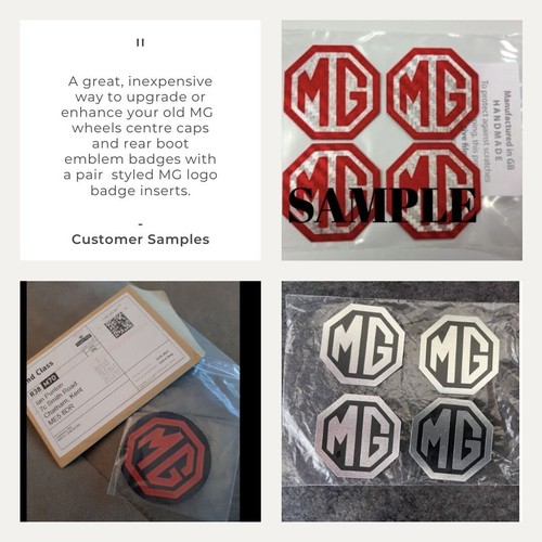 ZR ZS ZT Alloy Wheel Centre Caps Logo Badges for MG 45mm Badge Burgundy Cream - Picture 4 of 6