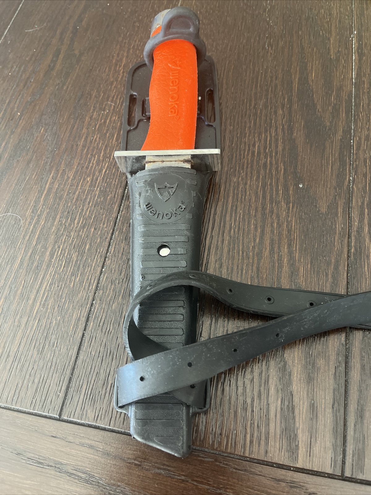 Vintage WENOKA Dive Knife No. 7795 Japan Orange Handle with Sheath. eBay