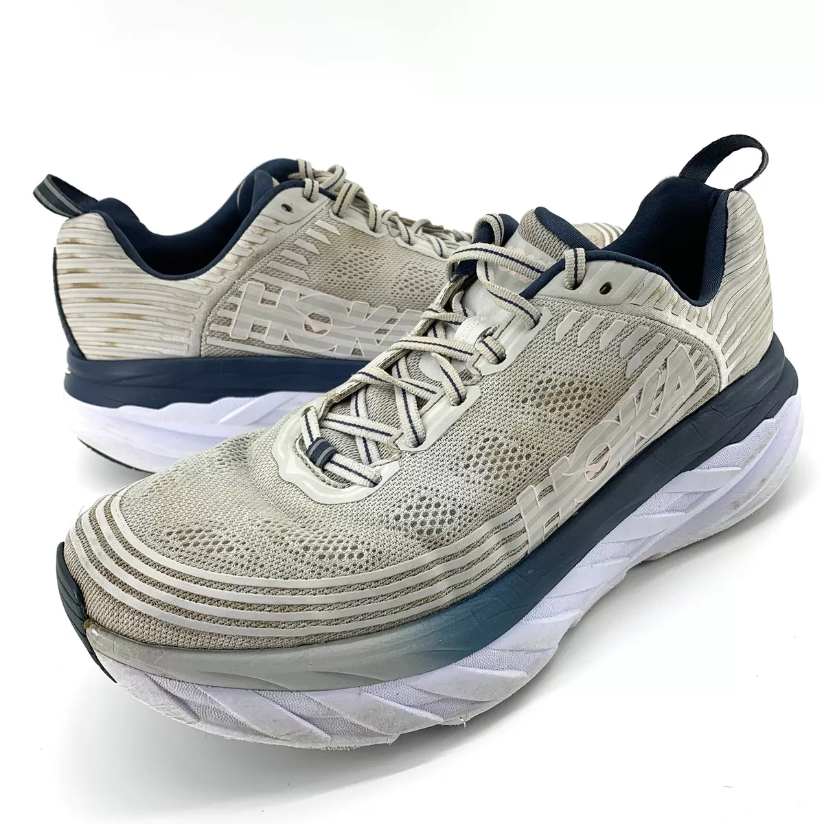 HOKA One One Bondi 6 Running Shoes Womens Size 10 Gray