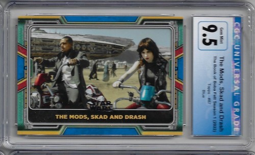 2022 Topps The Mods, Skad and Drash Bk of B. Fett SSN 1 Blue CGC 9.5