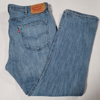 Levi s 501 Button Fly Men's Blue Jeans Rinse Medium Wash size 38x30 Straight Leg