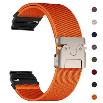 Quickfit Nylon Uhrenarmband Armband für Garmin Fenix 8 Solar Epix 7 7X 6 6X Pro 5 5X - Bild 1 von 4