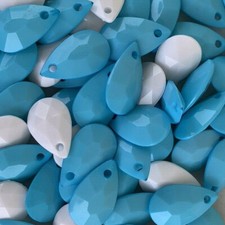 Teardrop Shape Acrylic Beads, Loose Beads Charm Pendants