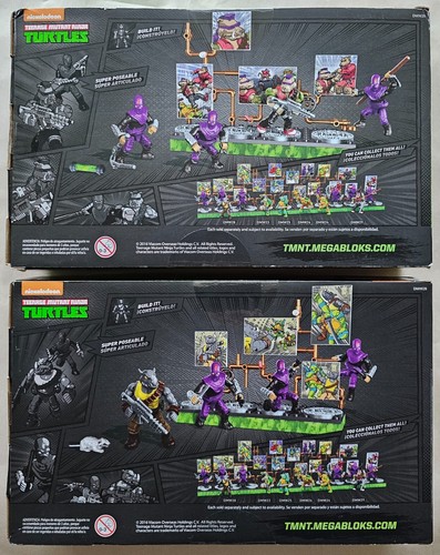 Mega Bloks TMNT Collectors Series Rocksteady & Bebop Pack, Brand New, Sealed - Picture 2 of 6