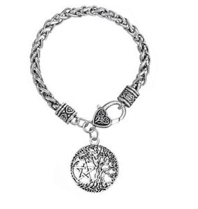 5pcs Norse Amulet Tree of Life Yggdrasil Pentacle Pentagram Charm for DIY Making 