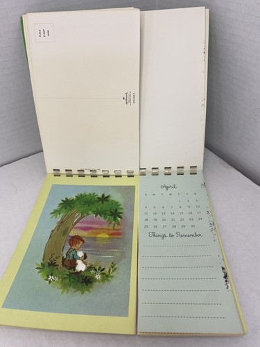 Vintage 1971 Hallmark Special Friends Postkarte Kalender Personen 1 vermisst - Bild 3 von 7