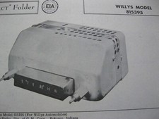 1958 1959 Willys Automobile Radio Photofact