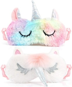 Kesote Mascaras Para Dormir En Forma De Unicornio Antifaz Para Dormir Unicornio Ebay