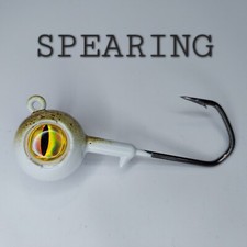 Big Eye Ball Jigs, 3pk , Fluke, Flounder, Striper, Rattle, Gulp jigs, Bluefish