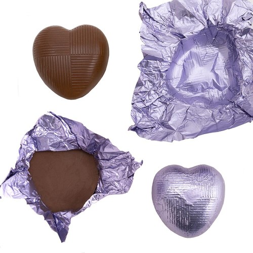 Milk Chocolate Foil Wrapped Hearts (x82 Hearts) - Picture 25 of 46