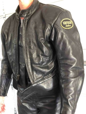 vanson perforated leather jacket