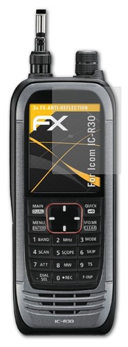 atFoliX 3x Protezione Pellicola dello Schermo per Icom IC-R30 opaco&antiurto - Foto 3 di 9