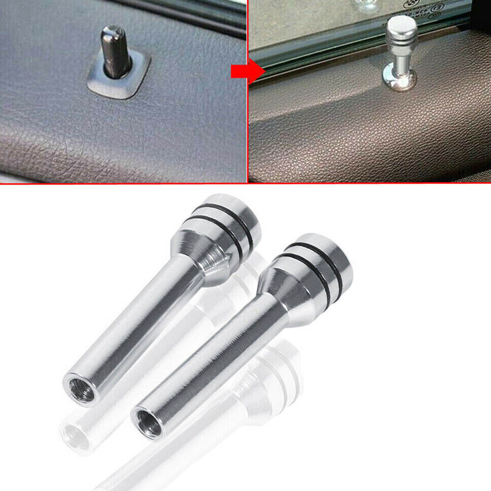 4PCS Interior Door Lock Knob Car Door Lock Pins Cover Aluminum Car