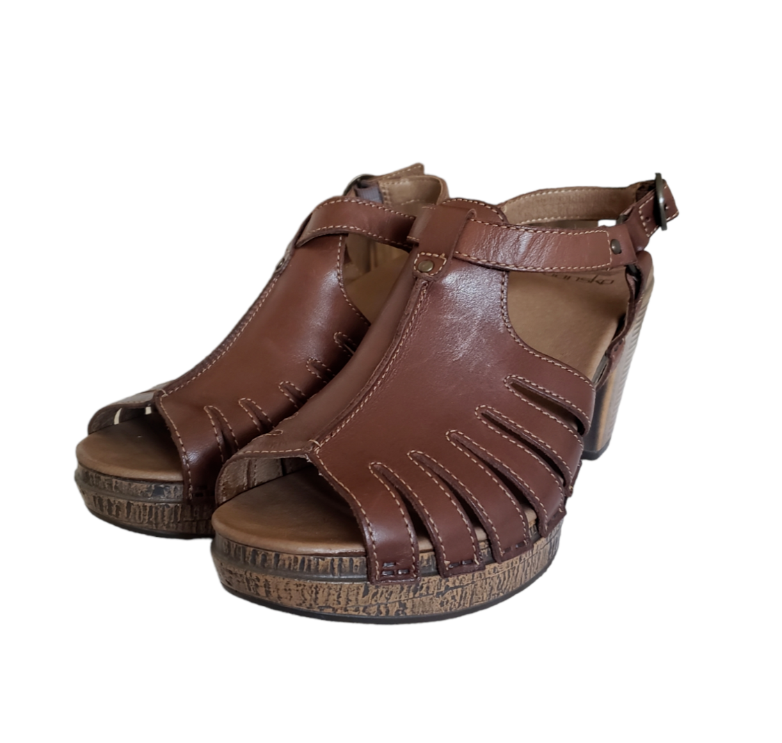 Dansko Womens Randy Randa Strappy Heels Clog Sandals Shoes Size 41