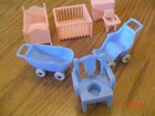 7 -Vintage Marx & Acme Baby Nursery Dollhouse Furniture Disney Characters — photo 2