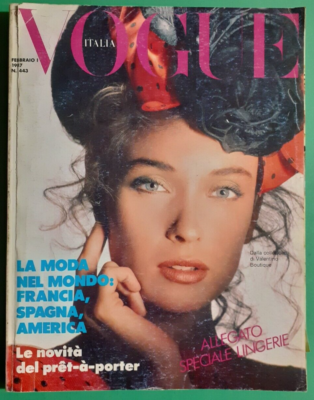 Vogue Italy February 1987/1 Suzanne Lanza Monica Gripman Magazine