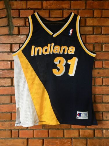 Authentic USA Champion Reggie Miller Indiana Pacers Jersey 48 XL NBA - Picture 1 of 10
